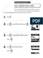 Recording in Spatial Audio Mode