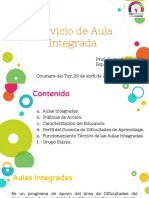 Orientaciones Servicio de Aulas Integradas