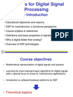 Systems For Digital Signal Processing: 1 - Introduction