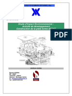 Etude D'impact Environnemental Plate Forme PDF