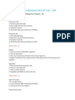 The Fundamental Unit of Life - Cell: PS Verma and V.K. Agarwal Biology Class 9 Page No - 116