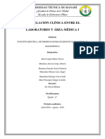 Función Hepática, Determinaciones Enzimáticas de Utilidad Diagnóstica