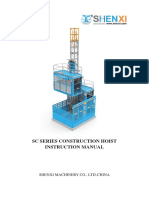 SC Series Construction Hoist Instruction Manual: Shenxi Machinery Co., Ltd-China