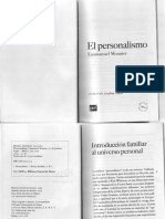 Emmanuel Mounier Que Se Yo El Personalismo PDF