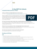 Cambridge English Key For Schools Faqs