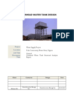 Overhead Water Tank - Structural Analysis Report