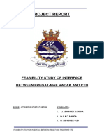 Feasibility Study of Interface Between Fregat-Mae Radar and CTD