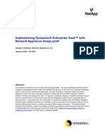 Implementing Symantec EV With NetApp Snaplock