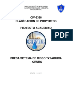 Elaboracion de Proyectos Riegos