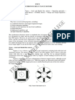 Unit I Synchronous Reluctance Motors