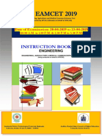 Apeamcet2019 Instruction Booklet Engineering