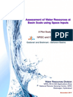 Assessment of Water Resources at Basin Scale Using Space Inputs