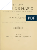 Quelques Ode de Hafiz PDF