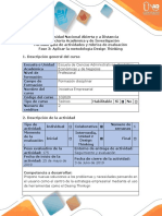 Guía de Actividades y Rúbrica de Evaluación Fase 3 - Aplicar La Metodología Design Thinking