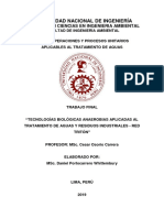 Trabajo Nº2 - Tratamiento Anaerobio Aguas Residuales