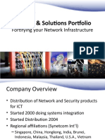 Product & Solutions Portfolio: Fortifying Your Network Infrastructure