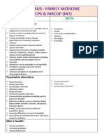 Mcps FM & MRCGP Int - Syllabus-3