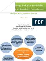 Biomass Energy Solution For Smes (: Practical Solution To Efficient Lokhta Cooking Process)