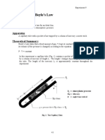 Experiment 9: Boyle's Law: Purpose