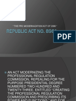 The PRC Modernazation Act of 2000