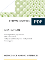 04 - Interval Estimation