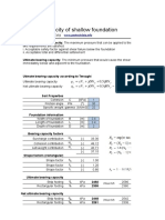 Bearing Capacity of Shallow Foundation: Geotechdata - Info, A. Koliji