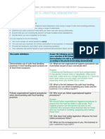 SITXFSA001 Assessment C2 Part A Practical Demo V1-0