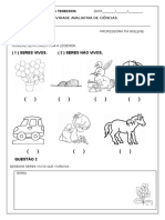 Atividade Avaliativa de Ciencias 2014