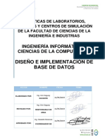 Guías de Práctica Diseño e Implementación de Base de Datos