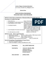 Cases On Special Proceedings Involving Family Code Provisions AM02 11 10 SC AM02 11 11 Rule 101