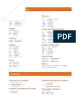 ThermoDynamics Conversion Table PDF