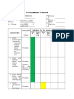 Template No. 1-HOUSEKEEPING SCHEDULE TEMPLATE