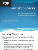 Back From Behavior To Mollecular Expression: RONNY TRI WIRASTO, M.D, Psychiatrist