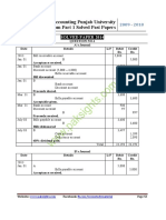 Financial Accounting Punjab University B.com Part 1 Solved Past Papers 2014