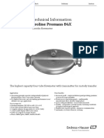 Technical Information Proline Promass 84X: Coriolis Flowmeter