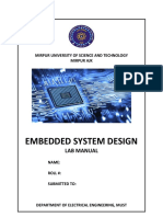 Embedded System Design: Lab Manual