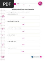 Pauta Operaciones Combinadas PDF