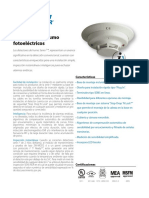 Hoja Técnica de Sensor de Humo Marca System Sensor Modelo 4W-B PDF