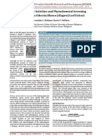 Anti-Microbial Activities and Phytochemical Screening of The Premna Odorata Blanco (Alagaw) Leaf Extract