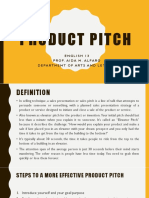 Product Pitch