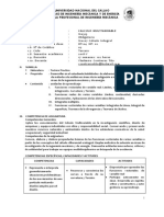 Silabus Calculo Multivariable 2018