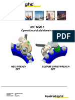 RSL Tools Operation and Maintenance Manual: Hex Wrench Square Drive Wrench SET SET
