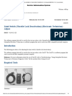 Limit Switch (Throttle Lock Deactivation) (Electronic Technician) - Adjust