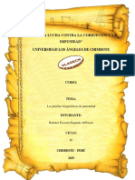 Las Pruebas Biogenéticas de Paternidad Terminada