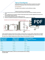 Insulation Dielectric Test of Transformer