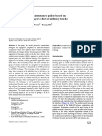 Optimal Preventive Maintenance Policy Based On Reinforcement Learning of A Fleet of Military Trucks