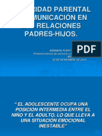 Comunicacion y Asertividad Padres Hijos