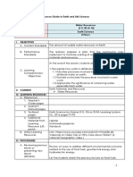 Lesson Guide in Earth and Life Science: (S11/ES-If-14)