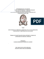 Efectividad Del Arbitraje Comercial en La Ley de Mediación