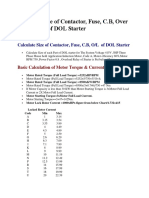 Calculate Size of Contactor